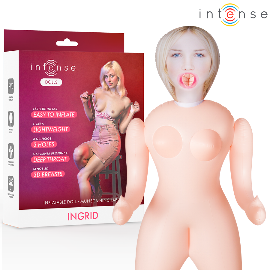 Poupée gonflable Ingrid 3 Ouvertures – Intense Bodies & Masturbators – vue 1