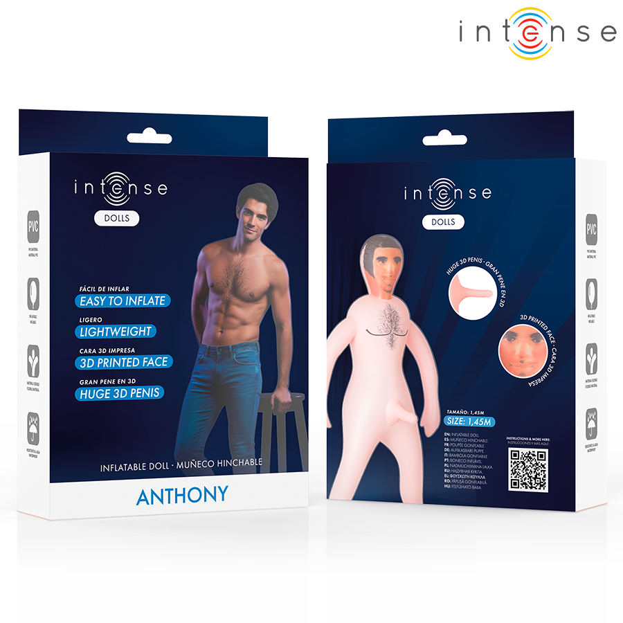 Poupée gonflable Anthony avec Pénis 3D – Intense Bodies & Masturbators – vue 4