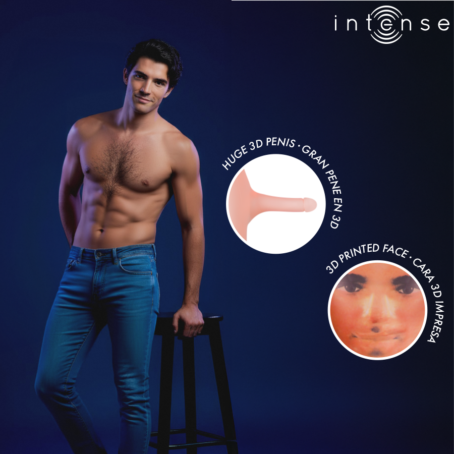 Poupée gonflable Anthony avec Pénis 3D – Intense Bodies & Masturbators – vue 3