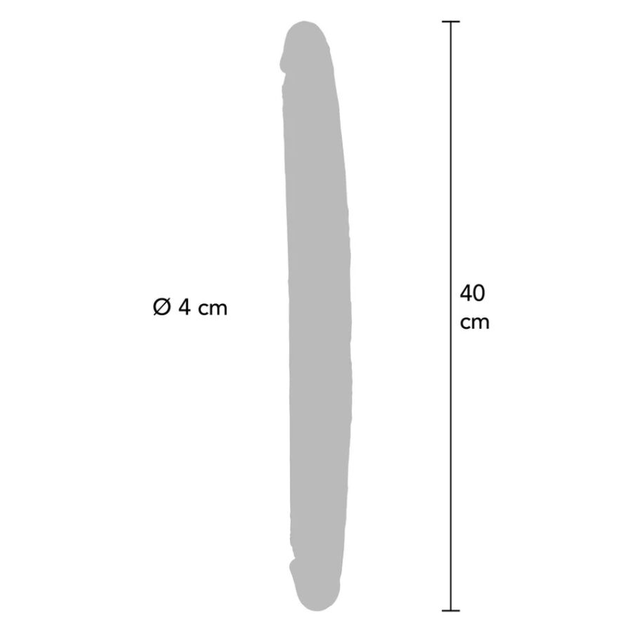 Double gode silicone 40 cm – Get Real — vue 3