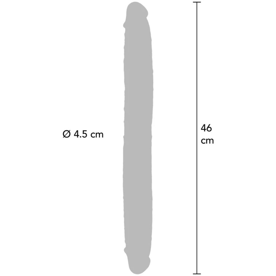Double gode silicone 46 cm – Get Real — vue 3