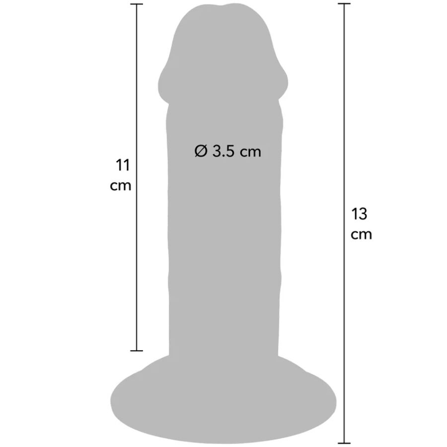 Gode réaliste Deluxe épais double densité 13 cm – Get Real — vue 4
