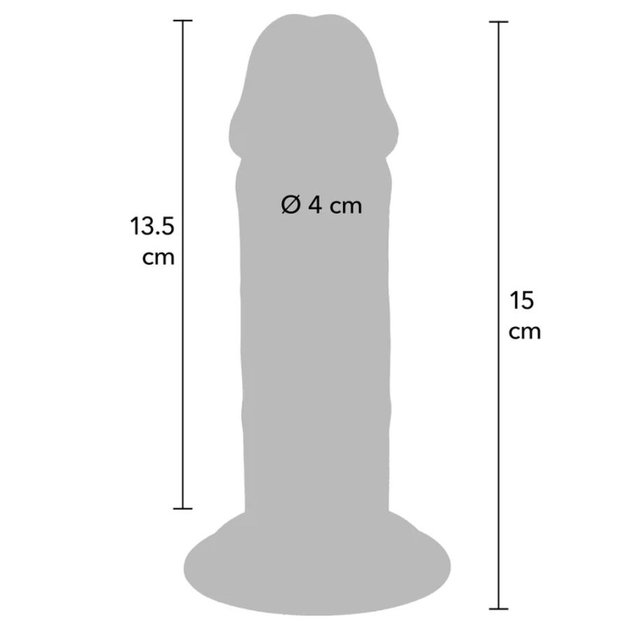 Gode réaliste Deluxe épais double densité 15 cm – Get Real — vue 4