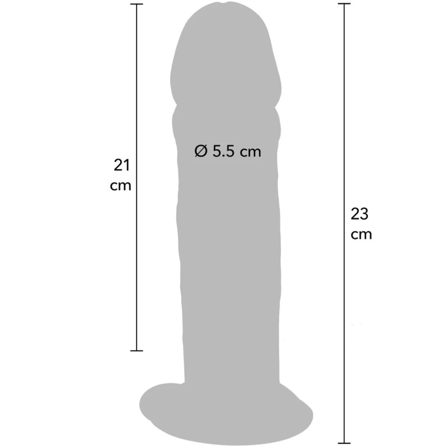 Gode réaliste Deluxe épais double densité 23 cm – Get Real — vue 4