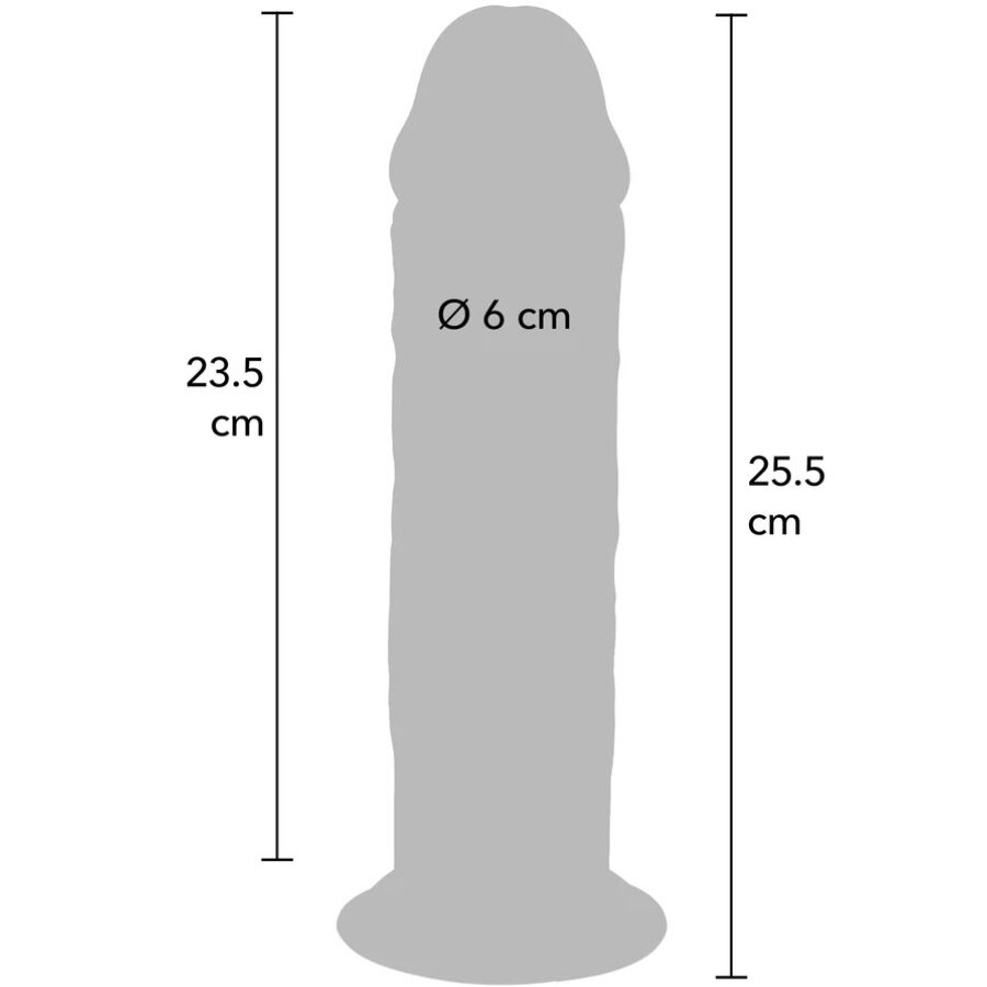 Gode réaliste Deluxe épais double densité 25,5 cm – Get Real — vue 4