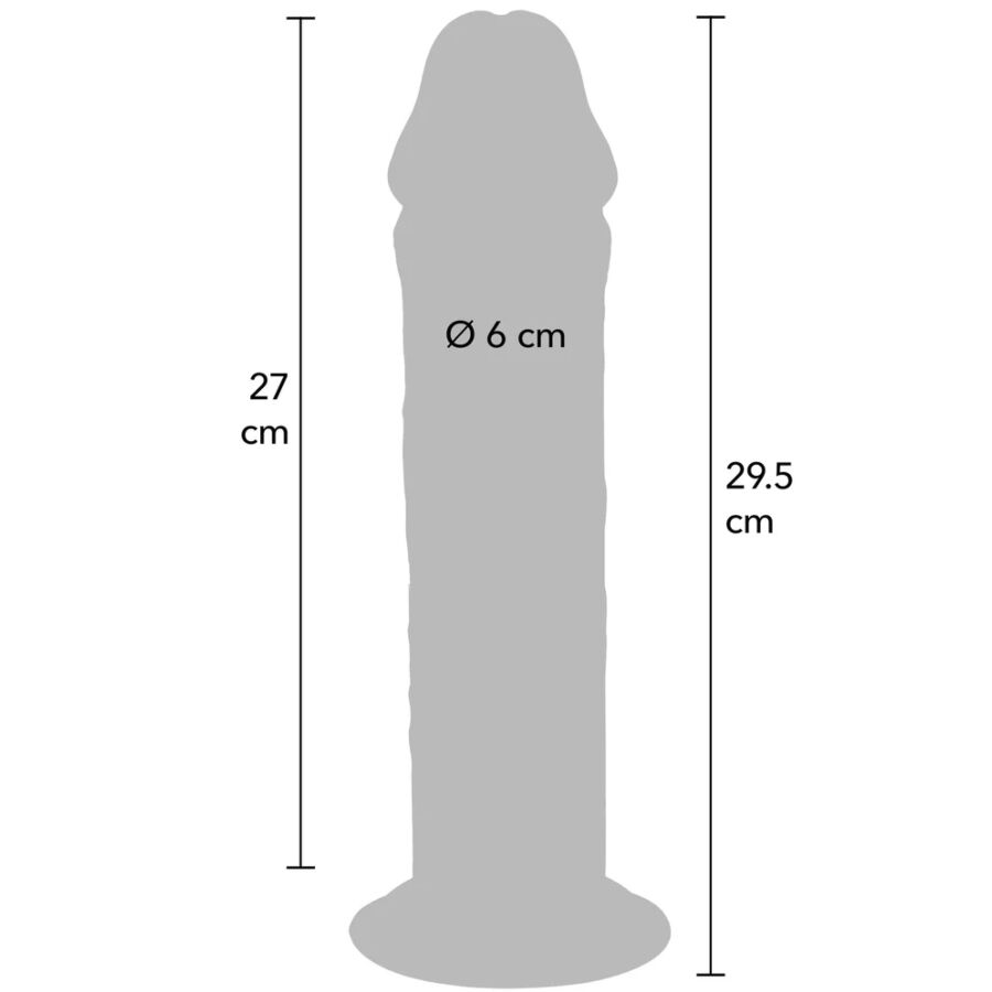 Gode réaliste Deluxe épais double densité 29,5 cm – Get Real — vue 4