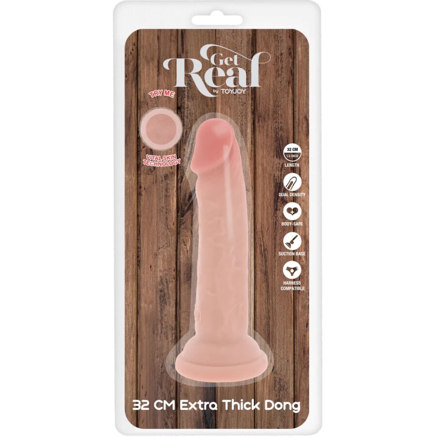 Gode réaliste Deluxe épais double densité 32 cm – Get Real — vue 5
