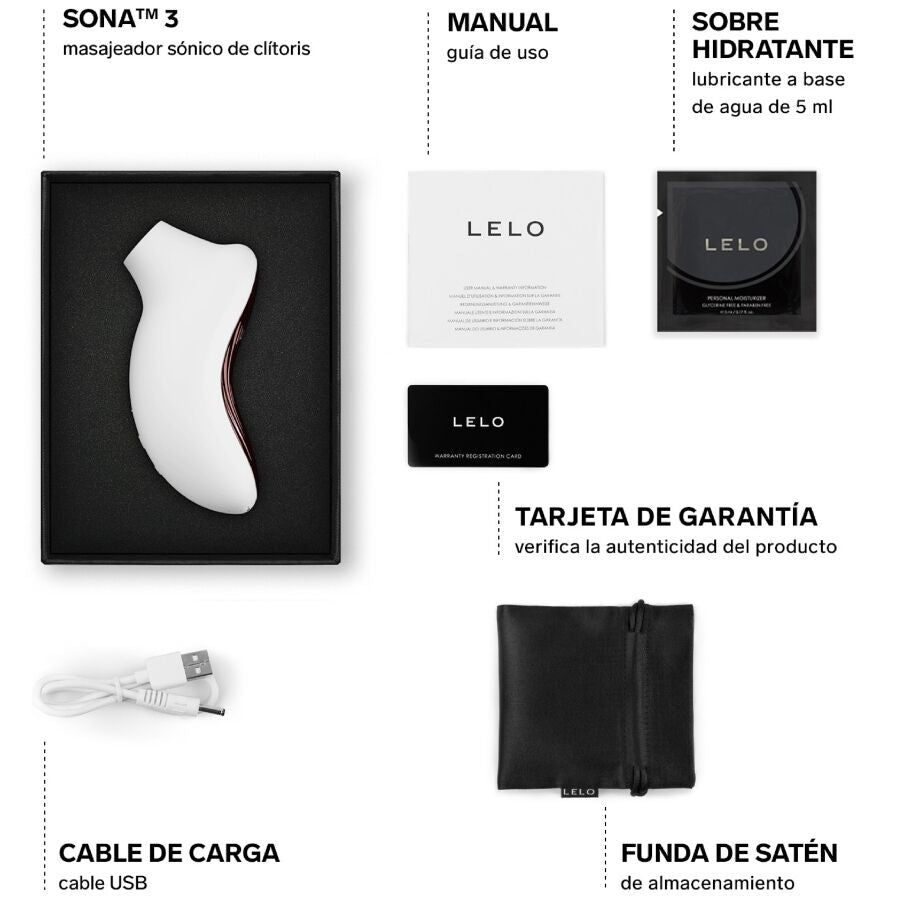 Stimulateur clitoridien LELO Sona 3 crème – vue 5
