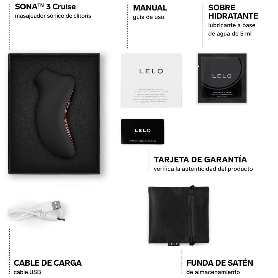 Stimulateur LELO Sona 3 Cruise noir – vue 5