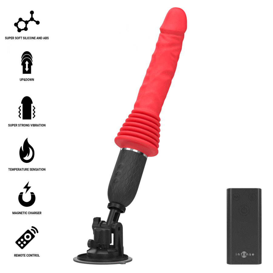 Vibromasseur à poussée chauffant Cynthia télécommandé – Intense – vue 2