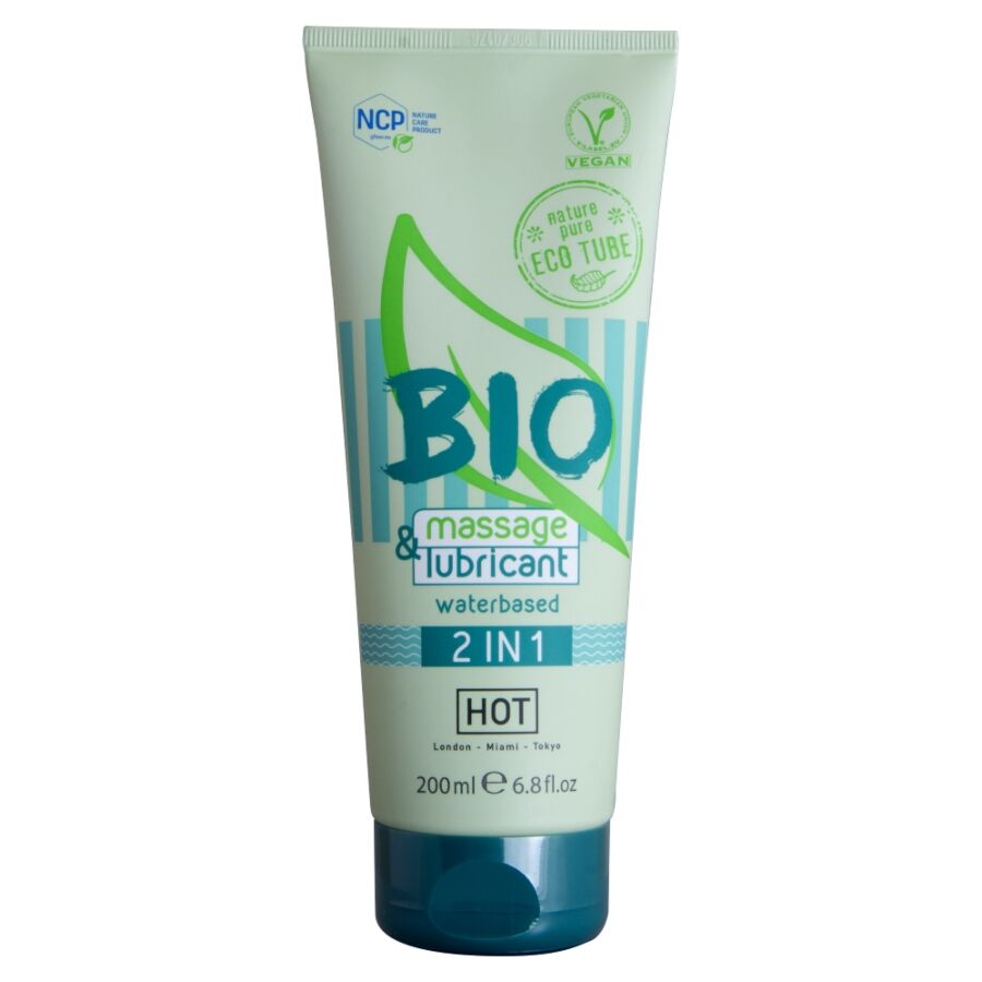 Lubrifiant Bio massage et lubrifiant à base d'eau 2 en 1 200 ml – HOT