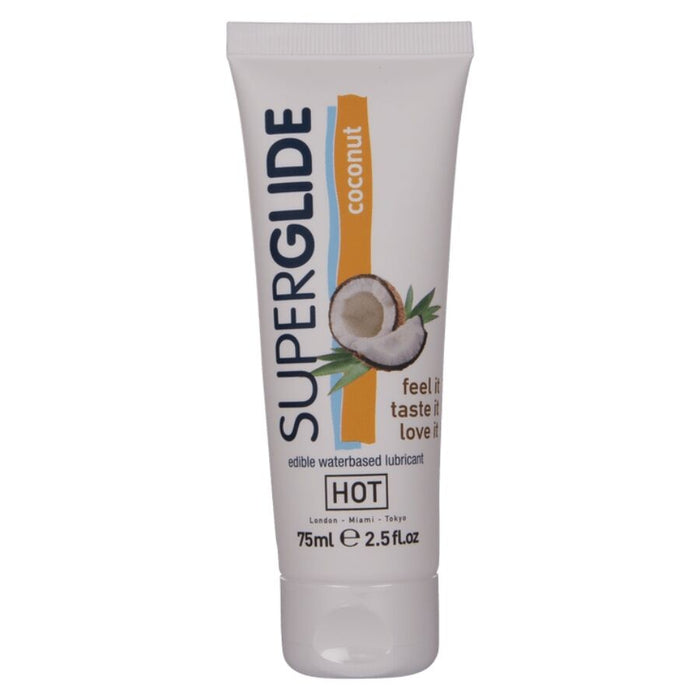 Lubrifiant comestible Superglide noix de coco 75 ml – HOT