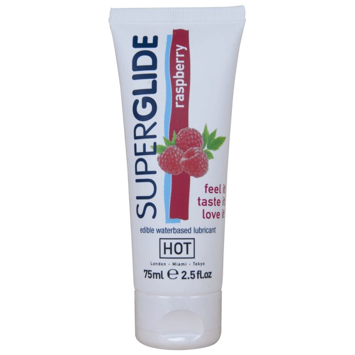 Lubrifiant comestible Superglide framboise 75 ml – HOT