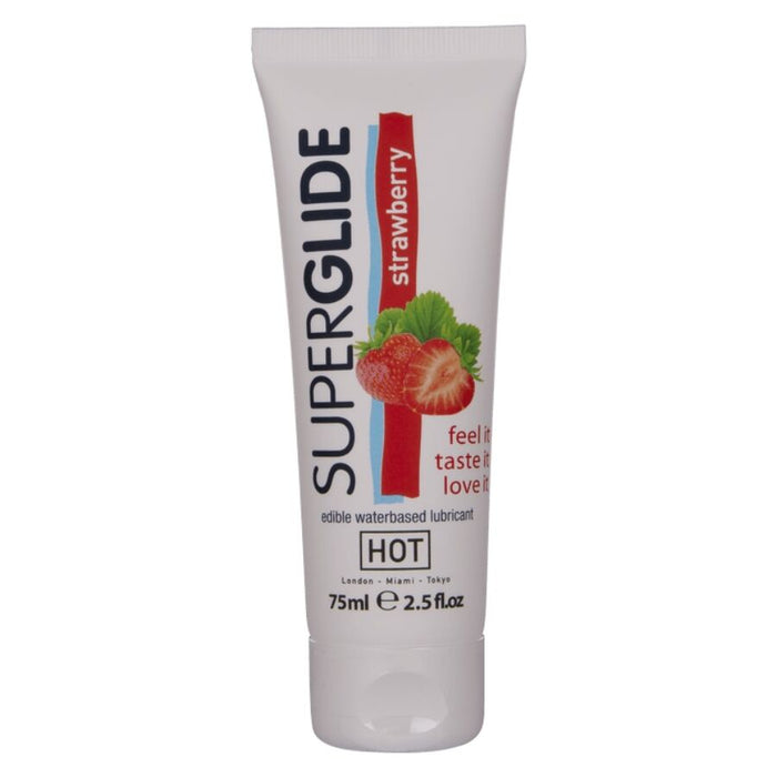 Lubrifiant comestible Superglide fraise 75 ml – HOT