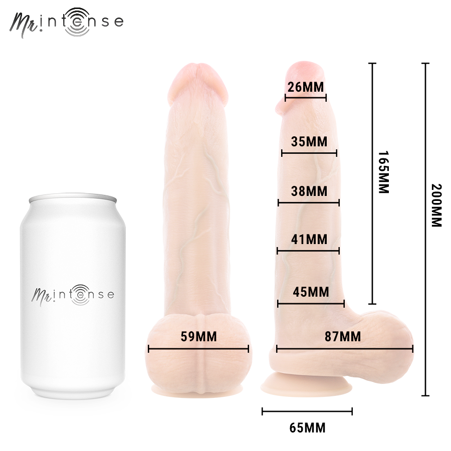Gode réaliste Bruce M avec testicules 20 cm – Mr. Intense Dildos — vue 4