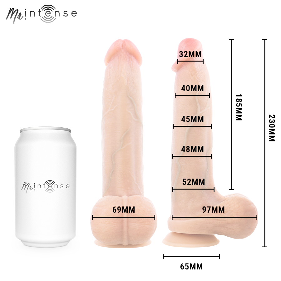Gode réaliste Bruce L 23 cm – Mr. Intense Dildos — vue 5