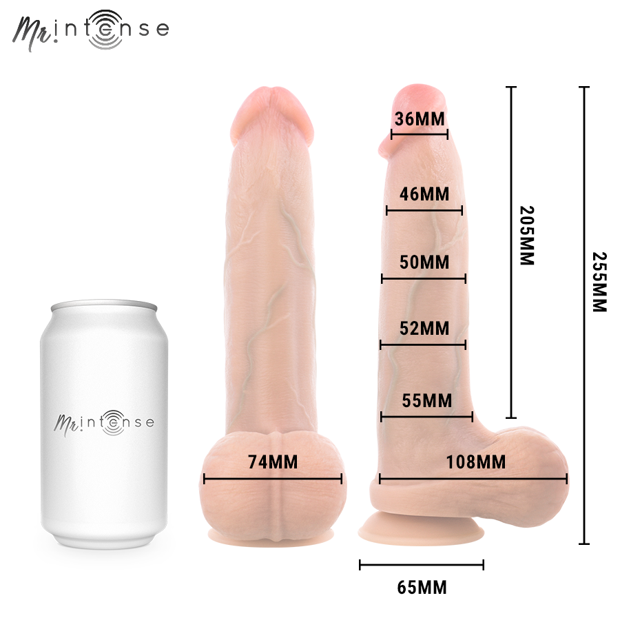 Gode réaliste Bruce XL avec testicules 25,5 cm – Mr. Intense Dildos — vue 5