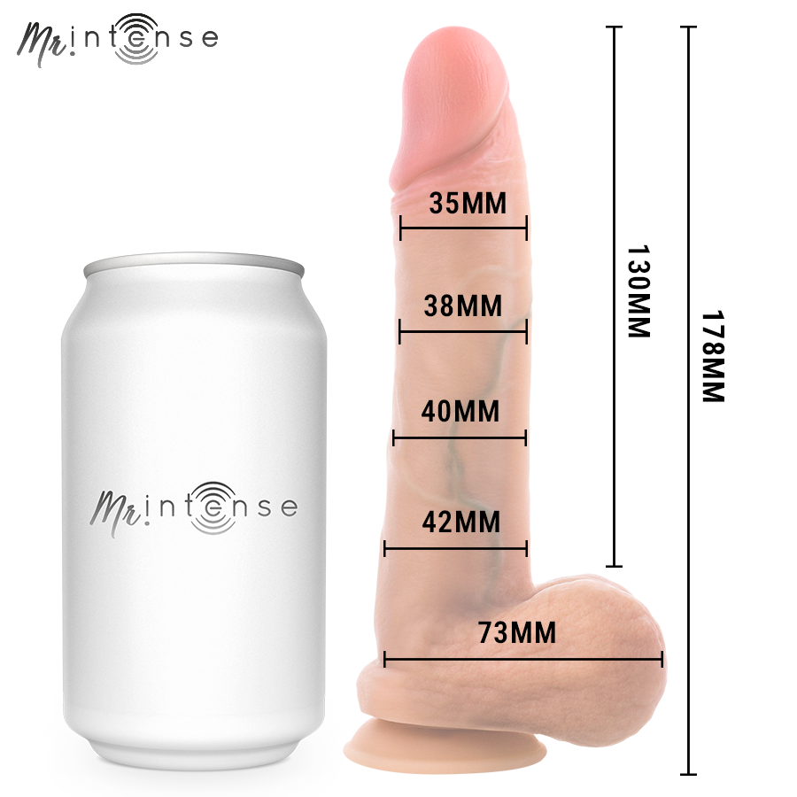 Gode réaliste Gary S avec testicules 17,8 cm – Mr. Intense Dildos — vue 5
