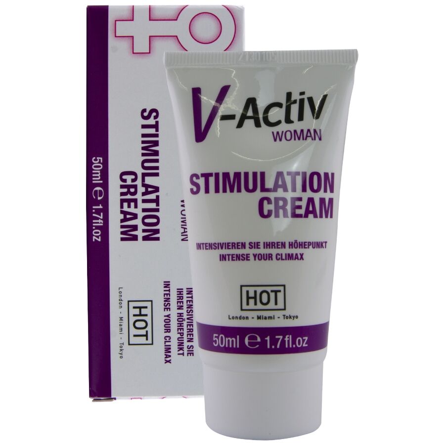 Soin stimulant intime CRÈME STIMULANTE V-ACTIV POUR FEMMES 50 ML – HOT