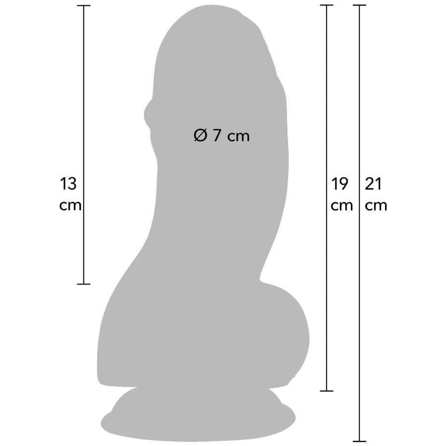 Gode réaliste Inferno Fat Boys 19 cm – Hidden Desire — vue 3