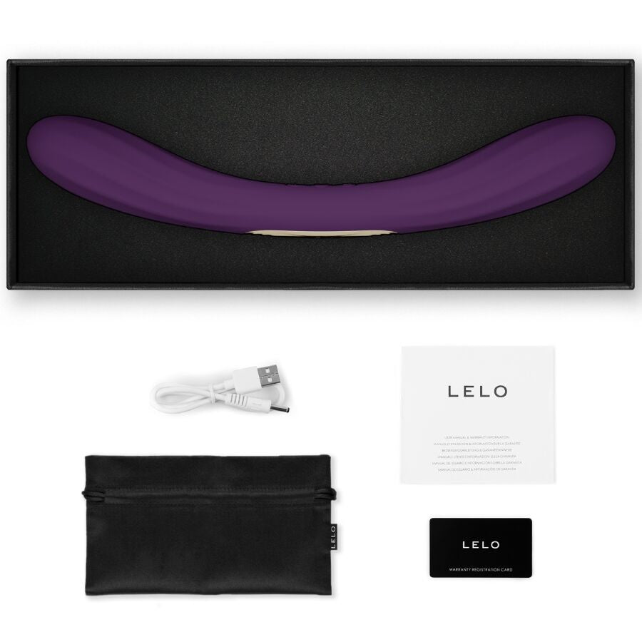 LELO - BOOMERANG VIBRATEUR À DOUBLE EXTRÉMITÉ VIOLET – vue 3
