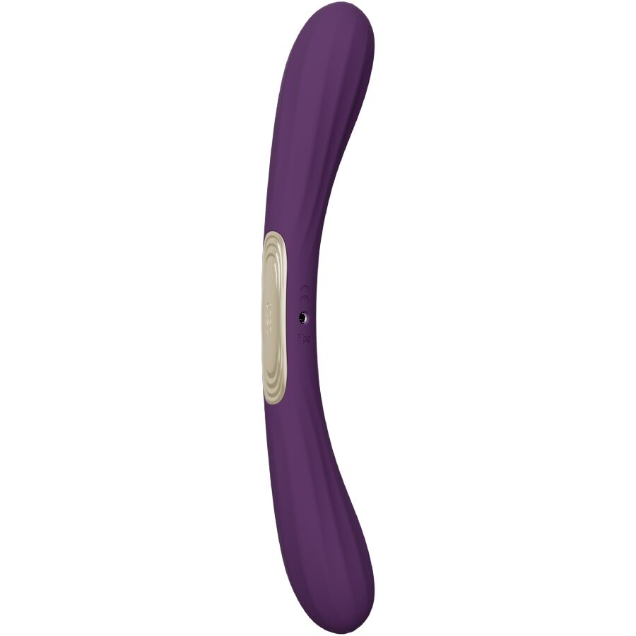 LELO - BOOMERANG VIBRATEUR À DOUBLE EXTRÉMITÉ VIOLET – vue 1