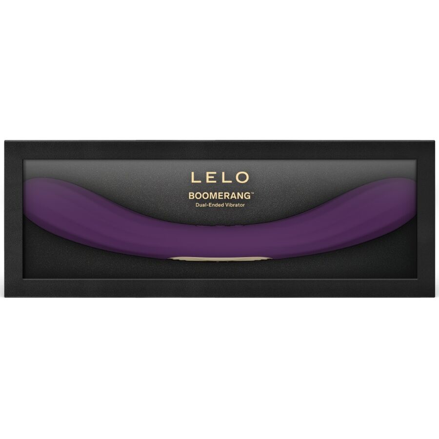 LELO - BOOMERANG VIBRATEUR À DOUBLE EXTRÉMITÉ VIOLET – vue 4
