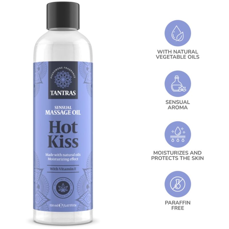 Huile de massage Tantras Hot Kiss 150 ml – IntimateLine