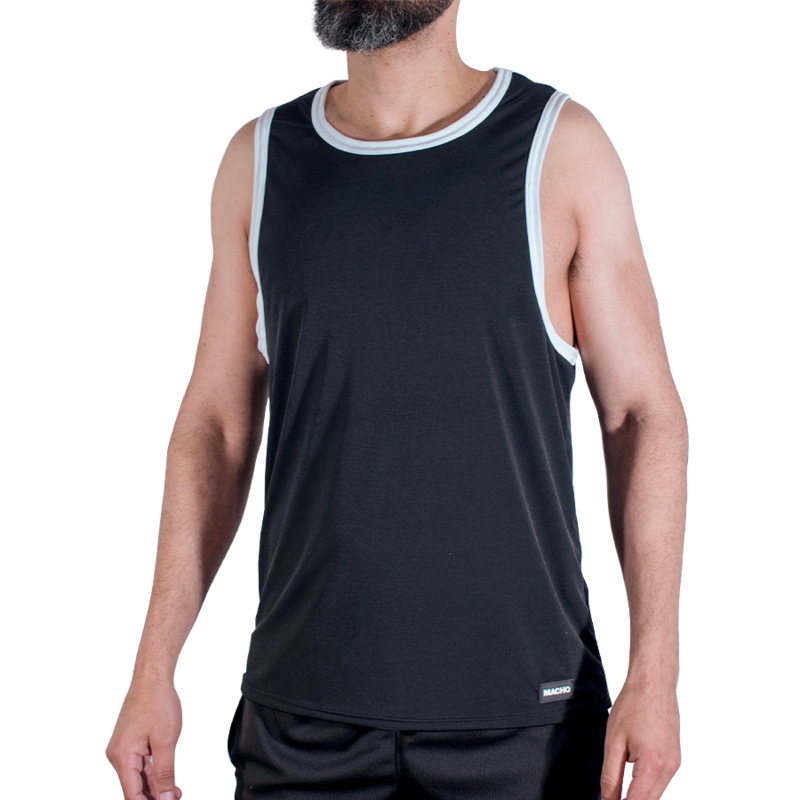 T-shirt homme CMV004 noir, taille S/M – Macho Underwear