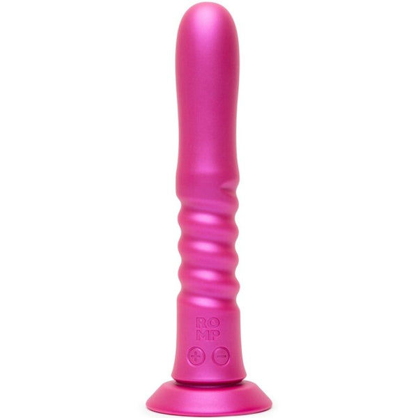 Vibromasseur à ventouse Jiggle à mouvements verticaux – ROMP – vue principale sur fond blanc
