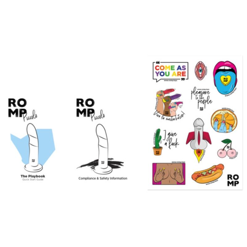 Romp - Piccolo Godemichet En Silicone Avec Ventouse Tricolore 14 Cm - vue 7