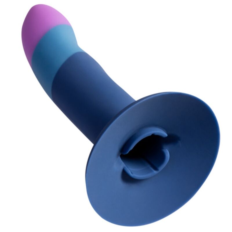 Romp - Piccolo Godemichet En Silicone Avec Ventouse Tricolore 14 Cm - vue 4