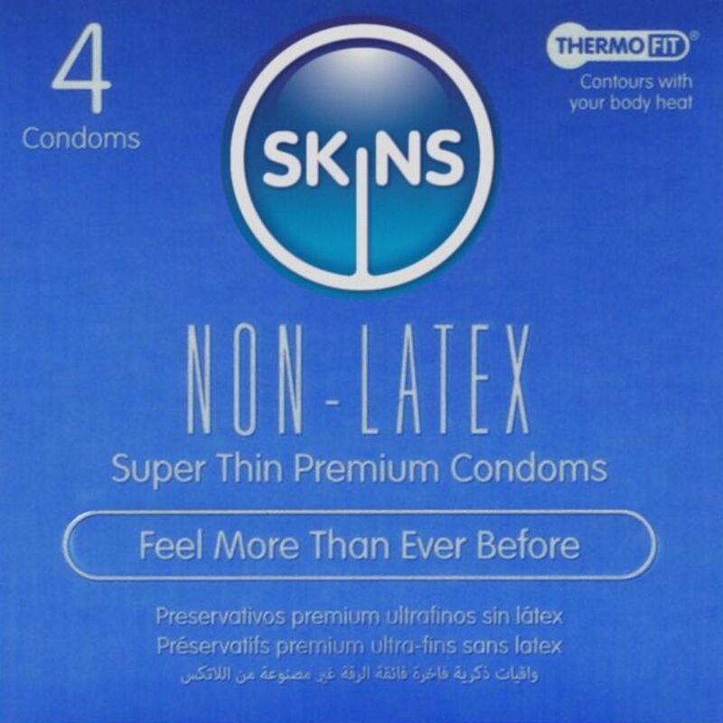 Préservatif LOT DE 4 PRÉSERVATIFS SANS LATEX – SKINS