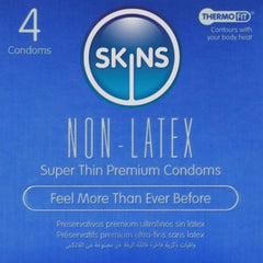 Préservatif LOT DE 4 PRÉSERVATIFS SANS LATEX – SKINS