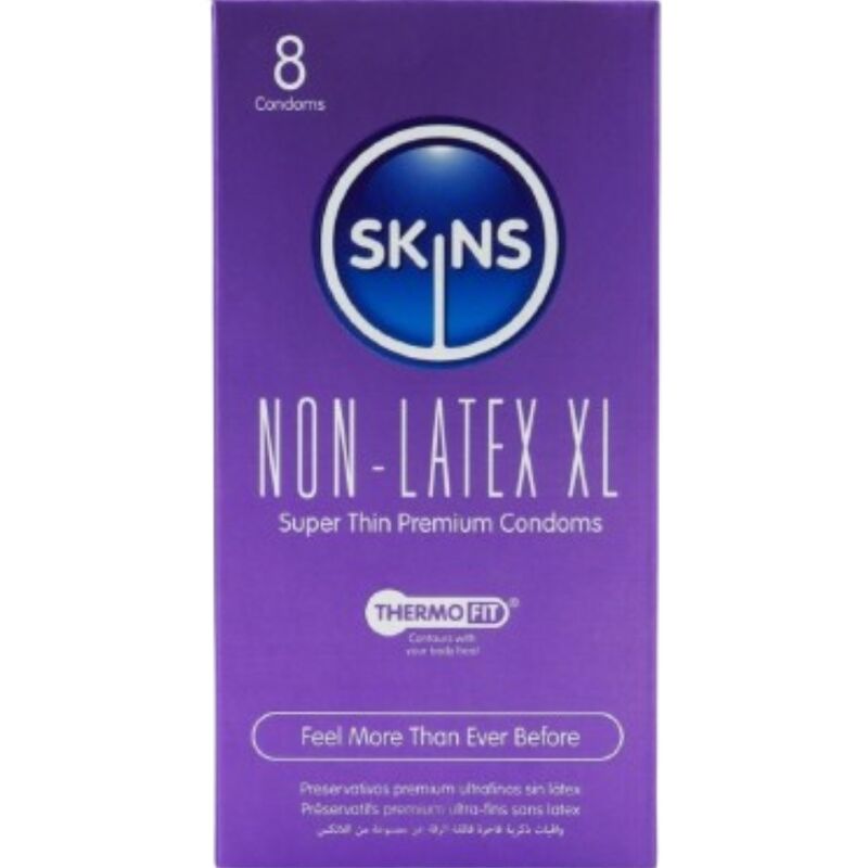 Préservatif PRÉSERVATIFS SANS LATEX PAQUET DE 4, FORMAT XL – SKINS