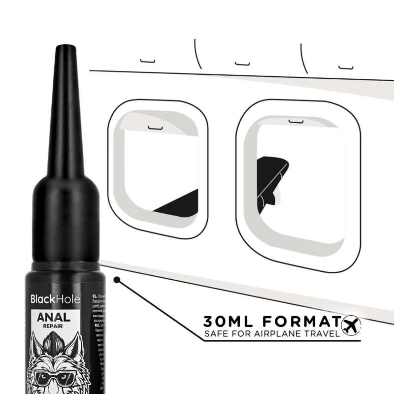 Applicateur de lubrifiant anal taille S 30 ml – Black Hole
