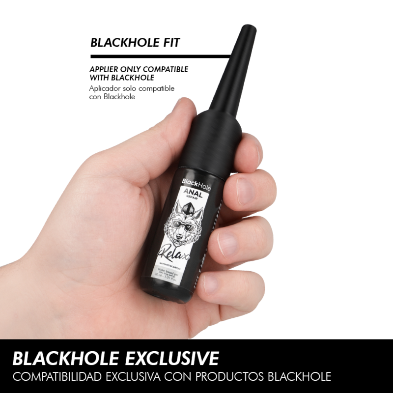 Applicateur de lubrifiant anal taille S 30 ml – Black Hole