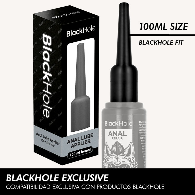 Applicateur de lubrifiant anal taille L 100 ml – Black Hole