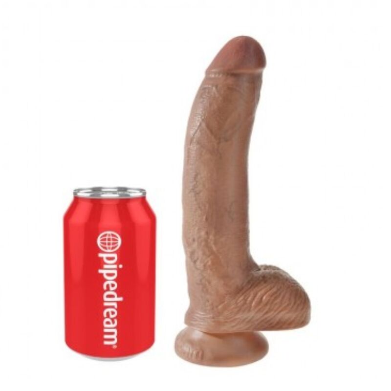 Gode réaliste avec testicules 22,8 cm – King Cock — vue 1