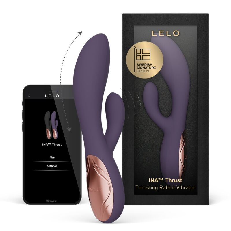 Vibrateur rabbit LELO Ina Thrust violet – vue 1