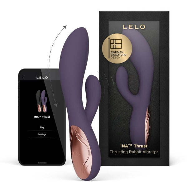 Vibrateur rabbit LELO Ina Thrust violet – vue 1
