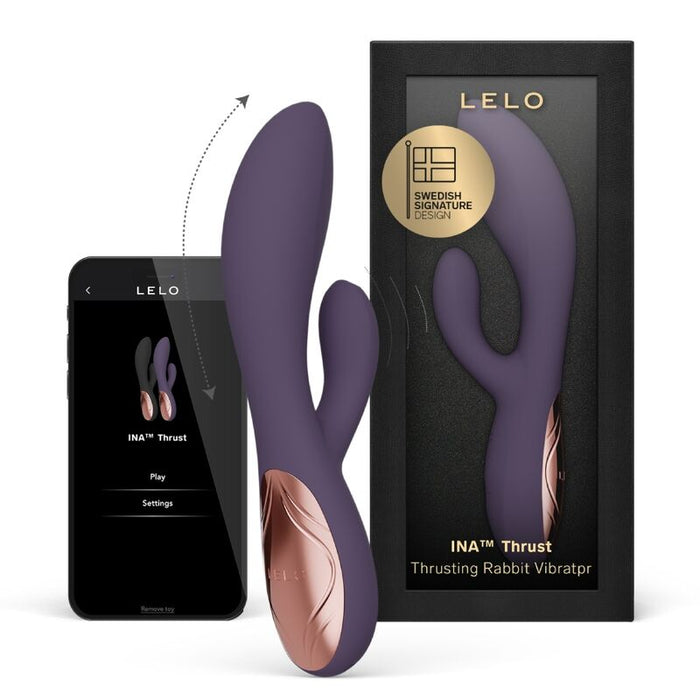 Vibrateur rabbit LELO Ina Thrust violet – vue 1