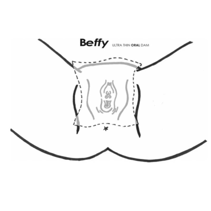 Digue buccale Beffy en latex naturel, boîte de 2 – Beffy — vue 2