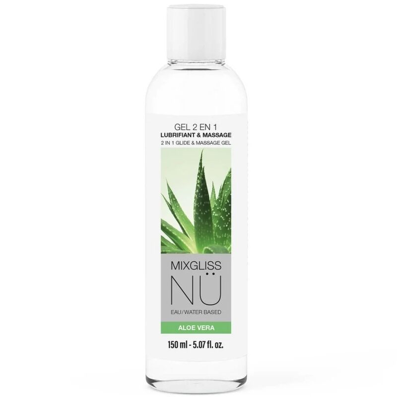 Gel Lubrifiant ET DE Massage 2 EN 1 À Base D'eau Nuru À L'aloe Vera 150 ML – Mixgliss – image 1