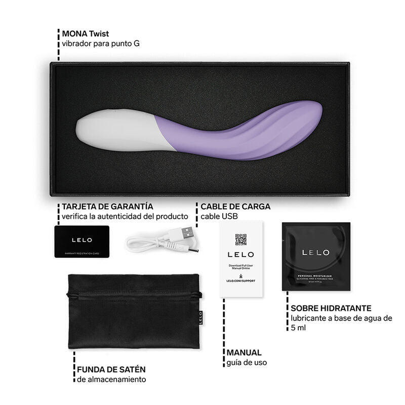 Vibrateur point G LELO Mona Twist lavande – vue 6