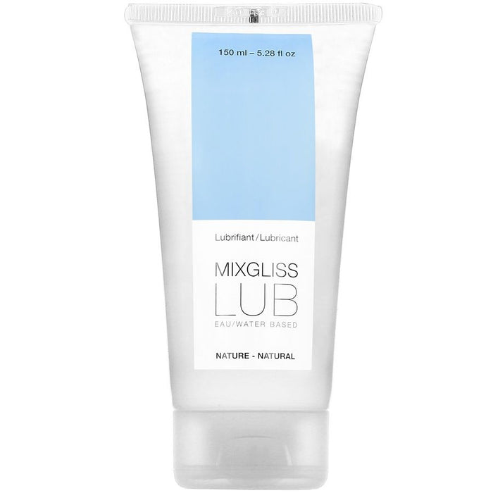 Lubrifiant naturel à base d’eau 150 ml – Mixgliss sur fond blanc