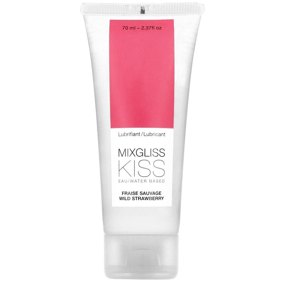 Lubrifiant à base d'eau saveur fraise 70 ml – Mixgliss
