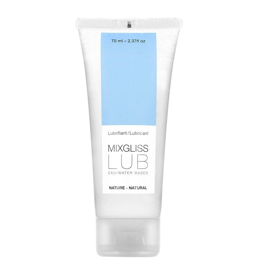 Lubrifiant naturel à base d’eau 70 ml – Mixgliss sur fond blanc