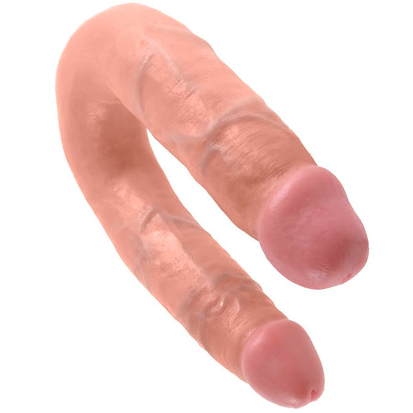 Double gode 13,9 cm naturel – King Cock — vue 1