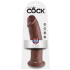 Gode réaliste 25,4 cm marron – King Cock — vue 1